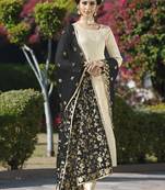 White Jacquard Jacquard Salwar