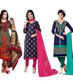 Multicolor printed cotton salwar