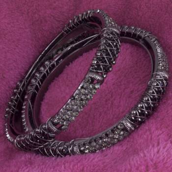 Alluring   Silver Oxisidied  Brass Bangles  For Woman & Girls 3
