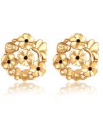 Gold cubic zirconia earrings