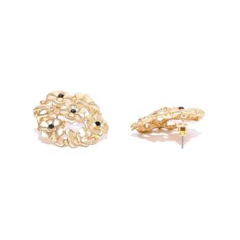 Gold cubic zirconia earrings 4