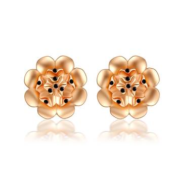Black cubic zirconia earrings 1