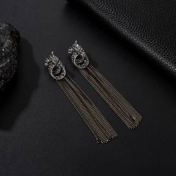 Black cubic zirconia earrings 3