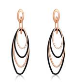 Black cubic zirconia earrings