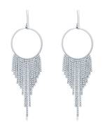 Silver cubic zirconia earrings