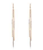 Gold cubic zirconia earrings