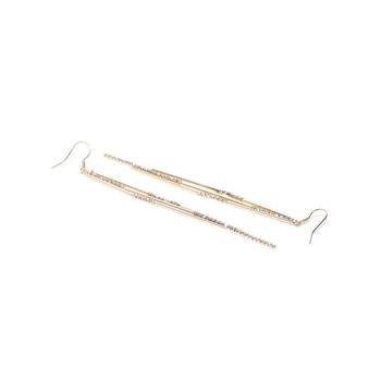 Gold cubic zirconia earrings 4