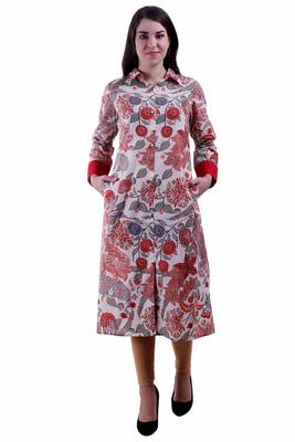 Multicolor Printed Rayon Ethnic Kurti 1