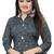 Dark-Grey Printed Cotton Ethnic-Kurtis