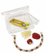 Gold Plated Rudraksha Transparent Crystal Beads Adjustable Rakhi For Brother