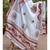 Kutch Embroidered Real Mirror Work White Colored Cotton Dupatta With Dandiya Players Printed