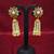 White Gold Plated Polish Designer Ethnic Traditional Contemproray Necklace