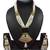 Black Contemporary Gold Plated Designer Traditioanl Ethnic Pearl Beaded Necklace