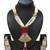 Marron Contemporary Gold Plated Designer Traditioanl Ethnic Pearl Beaded Necklace