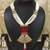Marron Contemporary Gold Plated Designer Traditioanl Ethnic Pearl Beaded Necklace
