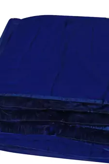 Blue Plain Georgette Saree With Blouse