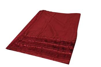 Maroon Plain Georgette Saree With Blouse 7