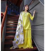 Yellow Poppy Sharara Set