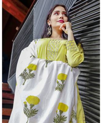 Yellow Poppy Sharara Set 6