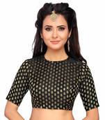 Designer Black Banarasi Silk blouse