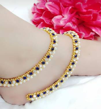 Blue Diamond Anklets 1