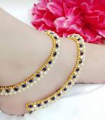 Blue Diamond Anklets