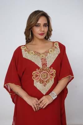 Dubai Kaftan Women Dress Long Gown Farasha Morocco Wear 3