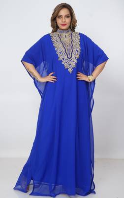 Dubai Kaftan Women Dress Long Gown Farasha Morocco Wear 1