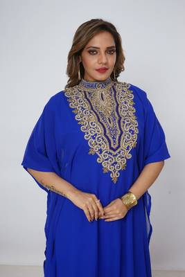 Dubai Kaftan Women Dress Long Gown Farasha Morocco Wear 2