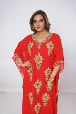 Dubai Kaftan Women Dress Long Gown Farasha Morocco Wear 2