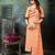 Apricot embroidered cotton embroidered-kurtis