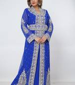 Dubai Kaftan Women Dress Long Gown Farasha Morocco Wear