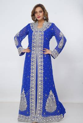 Dubai Kaftan Women Dress Long Gown Farasha Morocco Wear 3