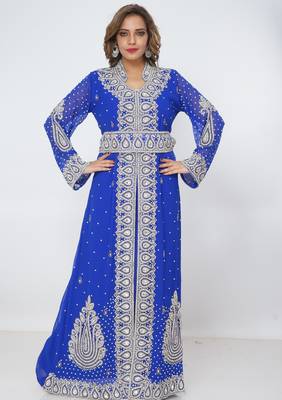 Dubai Kaftan Women Dress Long Gown Farasha Morocco Wear 4