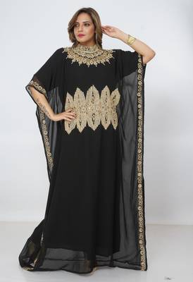 Dubai Kaftan Women Dress Long Gown Farasha Morocco Wear 1