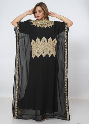 Dubai Kaftan Women Dress Long Gown Farasha Morocco Wear 3