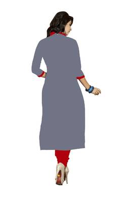 Grey embroidered cotton salwar 2