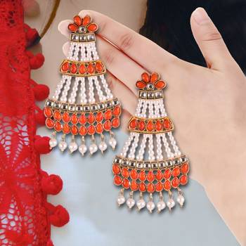 Orange earrings 1