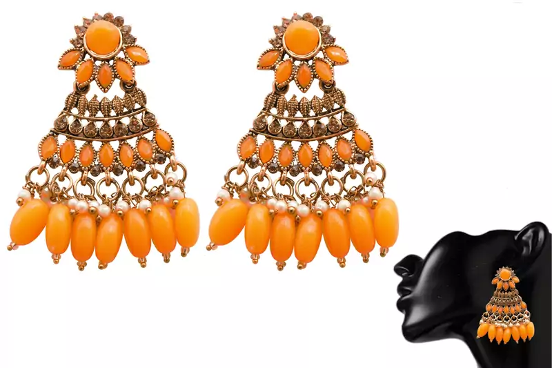 Gold earrings