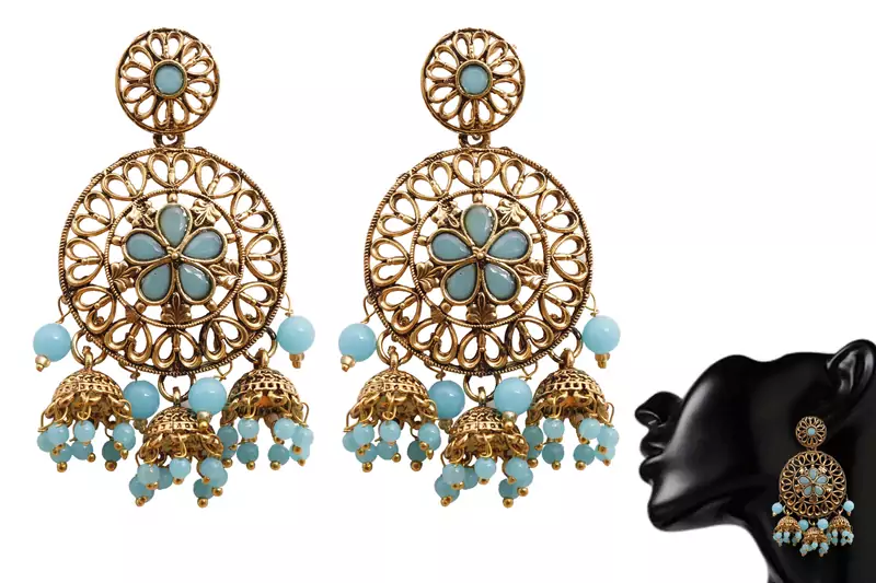 Blue earrings