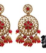 Red earrings