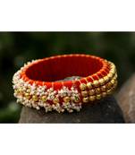 Orange bangles-and-bracelets