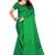 Green Plain Art Silk Saree With Blouse