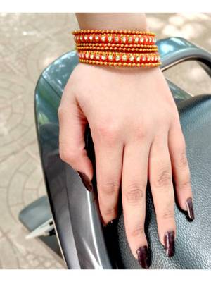 Orange bangles-and-bracelets 1