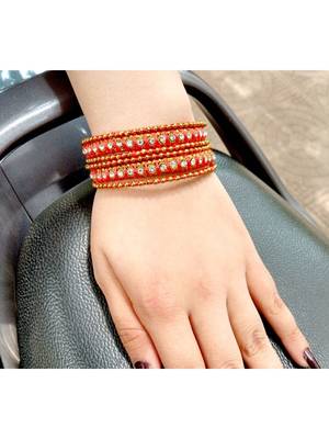 Orange bangles-and-bracelets 2