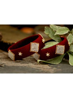 Maroon bangles-and-bracelets 1