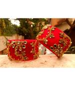 Red bangles-and-bracelets