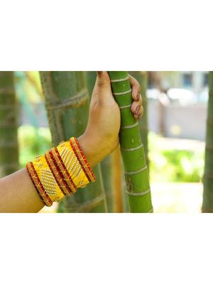 Yellow bangles-and-bracelets 1