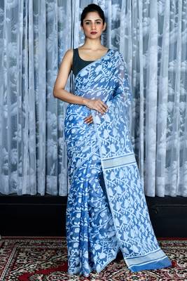 Jamdani Saree With All Over Weaving 1