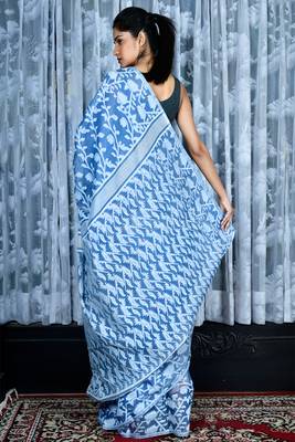 Jamdani Saree With All Over Weaving 3